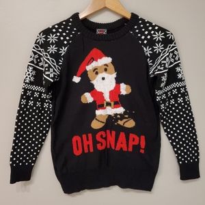 NWOT Well Worn Holiday Sweater "Oh Snap" - Size XS